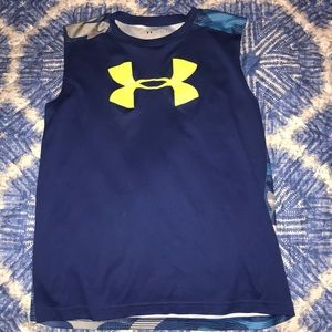 Youth Under Armour dri-fit sleeveless tee